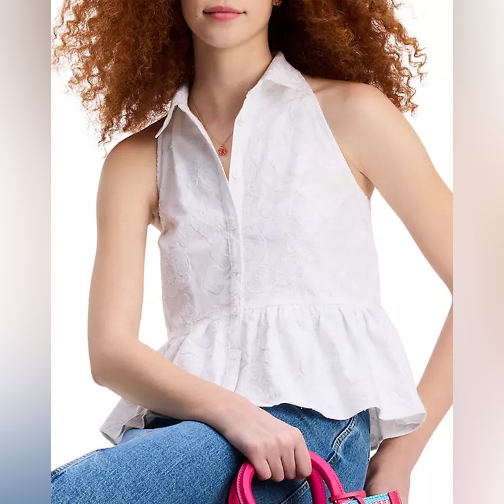 NWT kate spade new york Floral Embroidered Sleeveless Top
